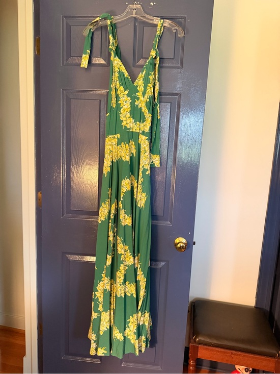 Trashy Diva Dresses & Skirts - Trashy Diva Green Maxi Dress with Yellow Floral Print *Helena?* sz12